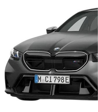 BMW vehicle front view representing retrofit services.